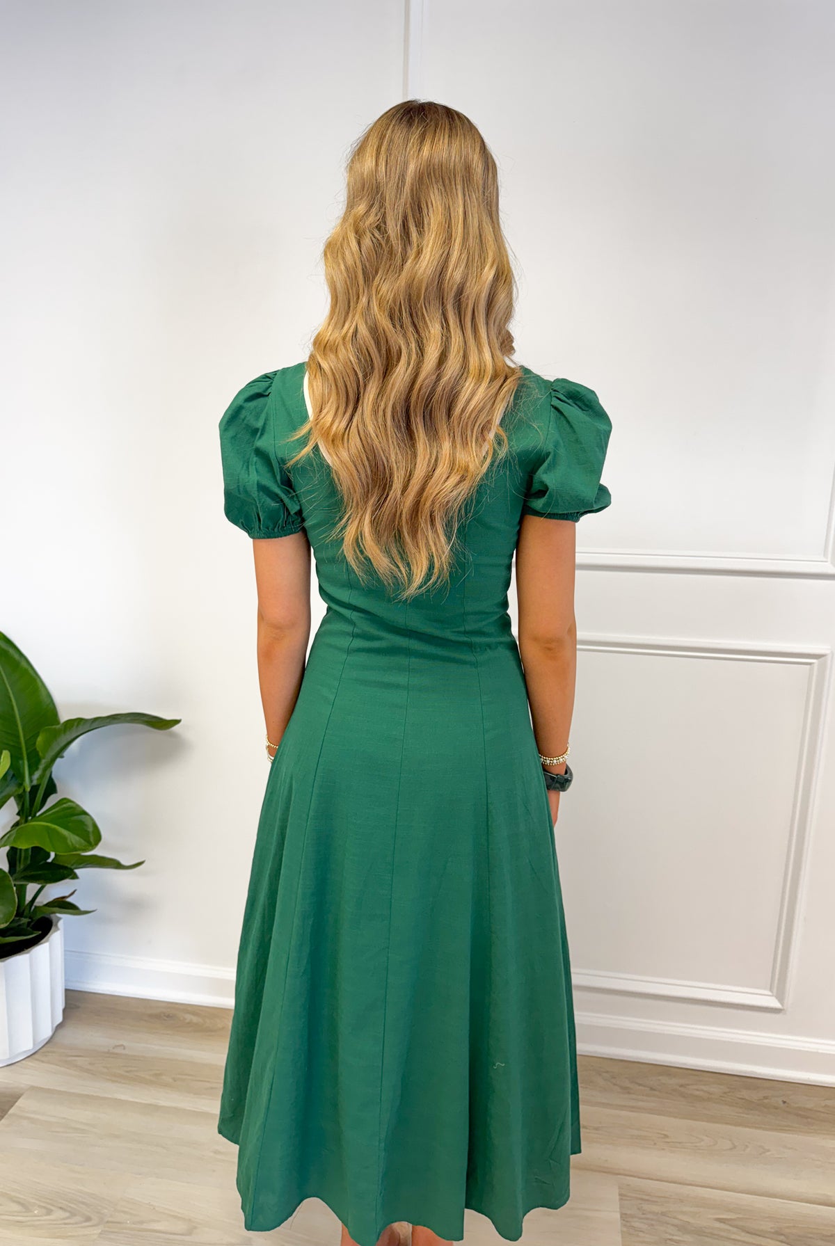 Green Ivy Lane dress, women's dress from Aurea Lux Collective boutique in Lawton, OK, image 3 of 4
