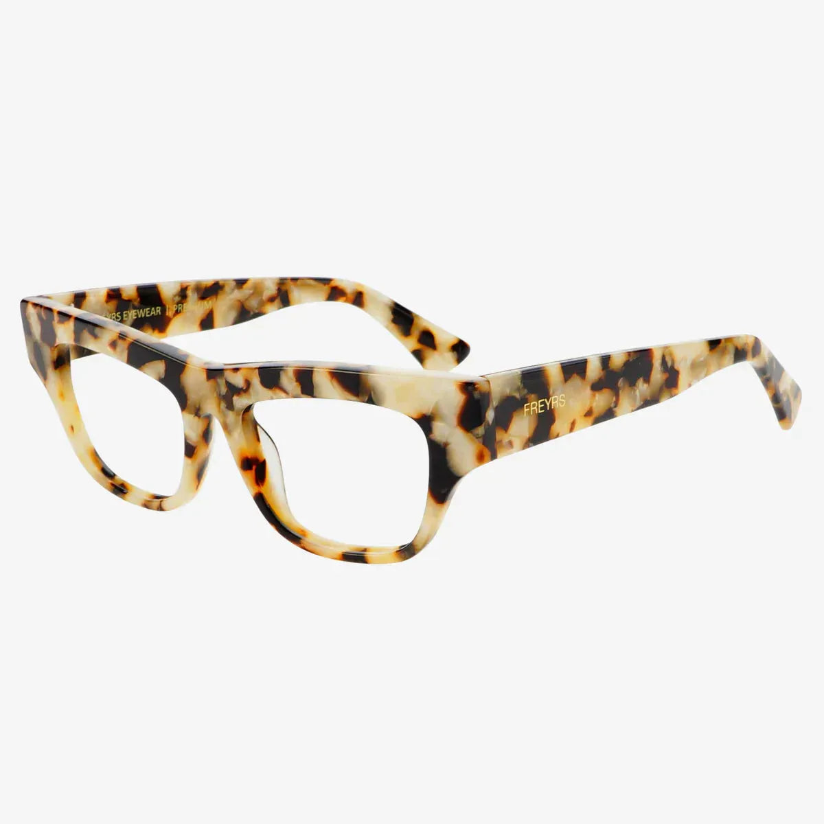 Astoria blue light reading eyeglasses with a tortoise shell pattern and thick acetate frames.