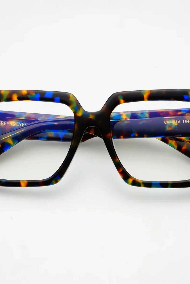 FREYRS CAMILLA BLUE LIGHT GLASSES- BLUE TORTOISE