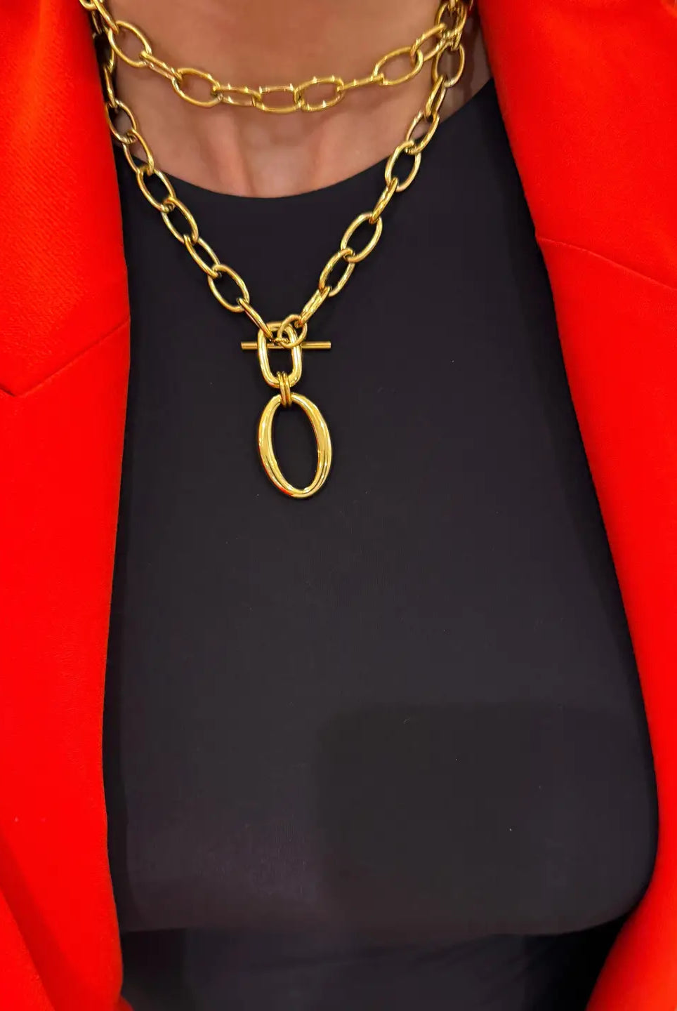 CHANDLER WRAPPED GOLD NECKLACE - Necklaces