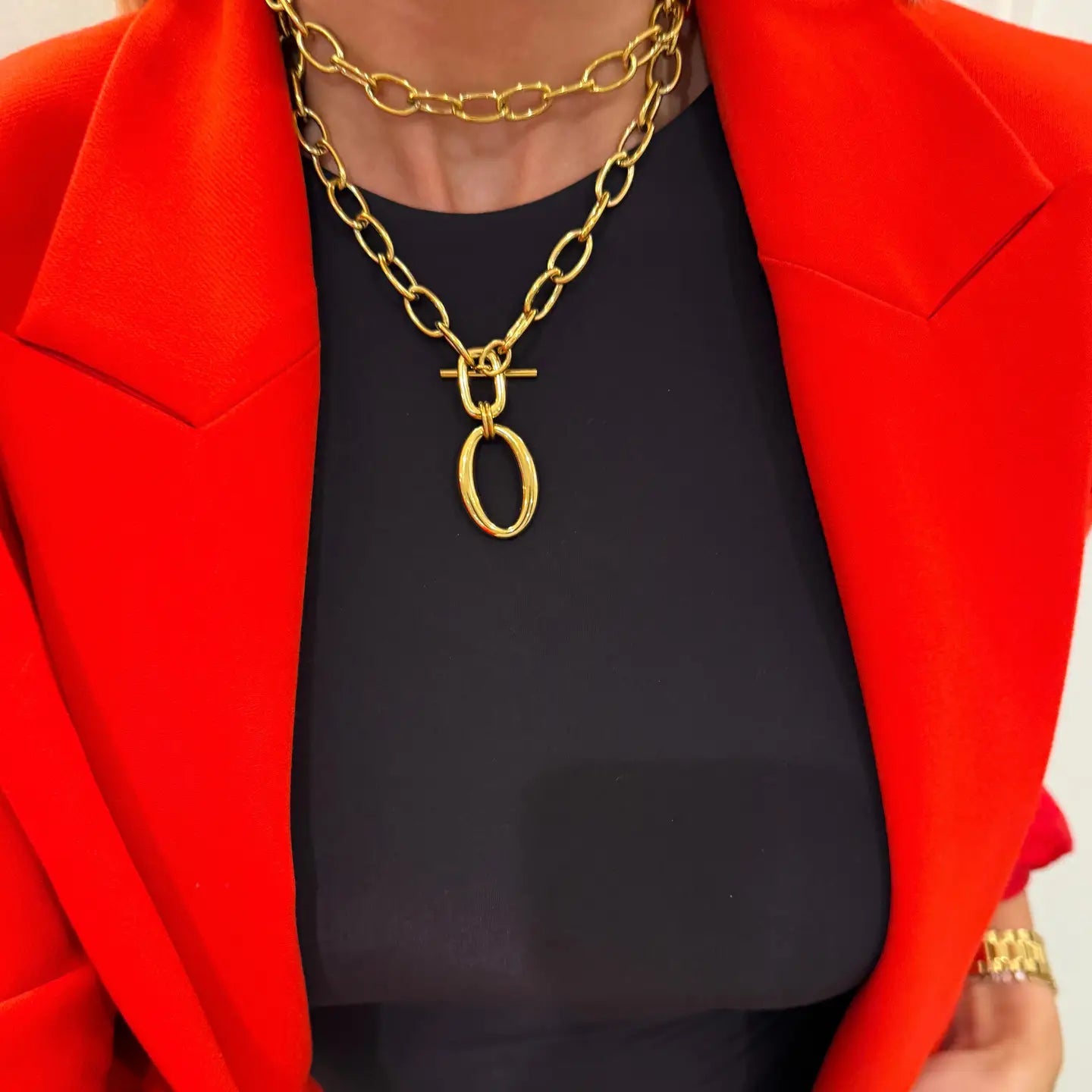 CHANDLER WRAPPED GOLD NECKLACE - Necklaces