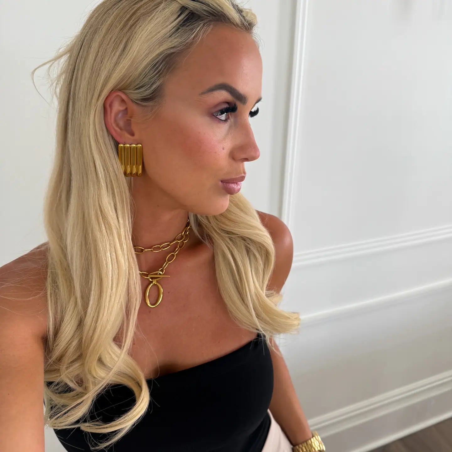 CHANDLER WRAPPED GOLD NECKLACE - Necklaces