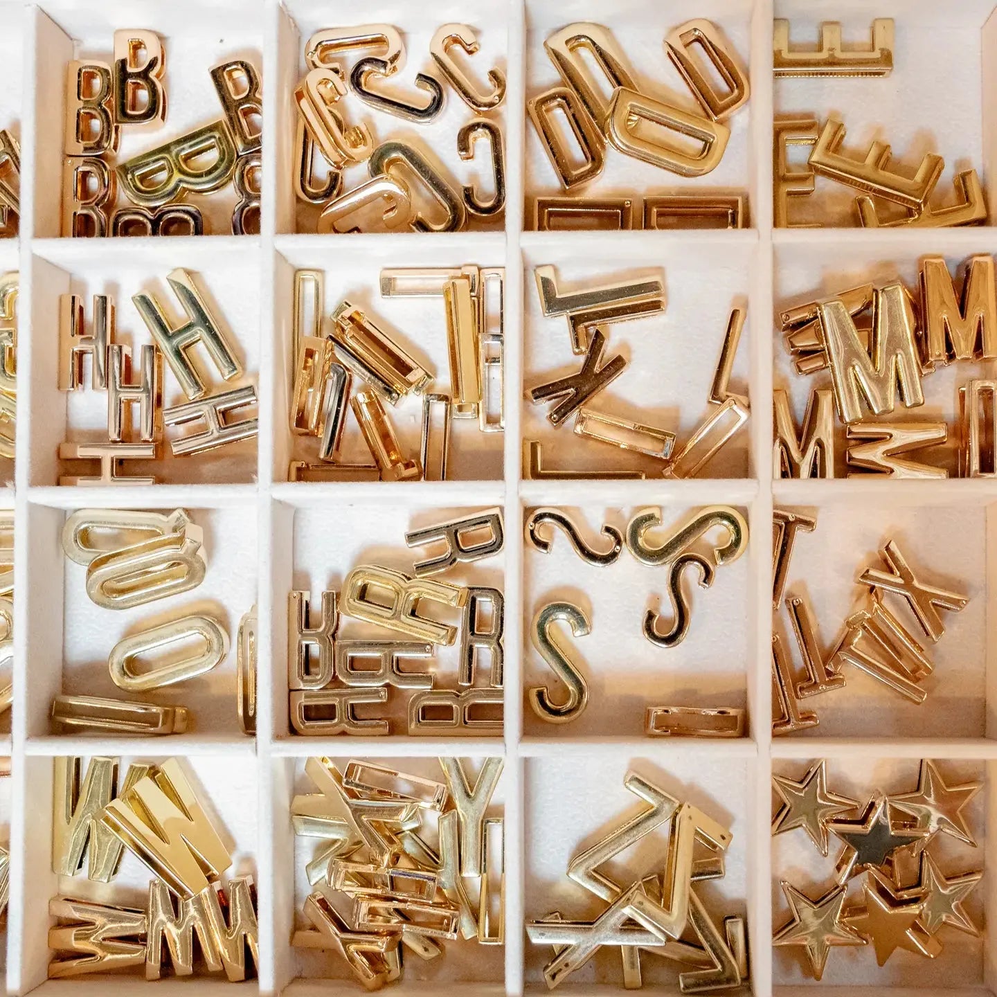 GOLD LETTER BANDANA INITIALS- INDIVIDUAL
