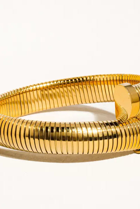 GOLD NON-TARNISH BOLD BANGLE - Bracelet