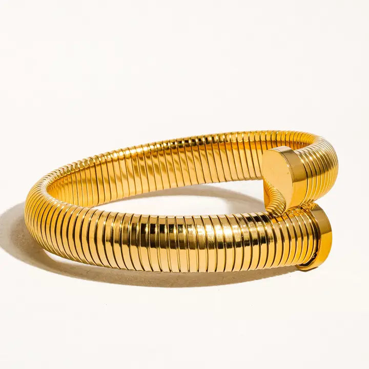 GOLD NON-TARNISH BOLD BANGLE - Bracelet