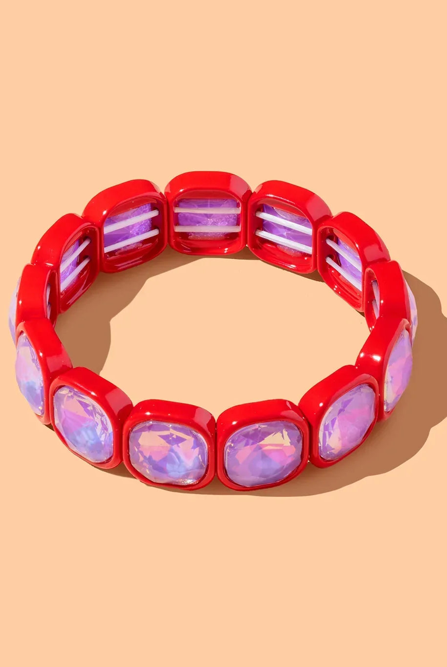 Elise Beaded Bracelet by Taylor Elliott Designs featuring a blend of colorful enamel and stone accents, perfect for adding elegance to any outfit.