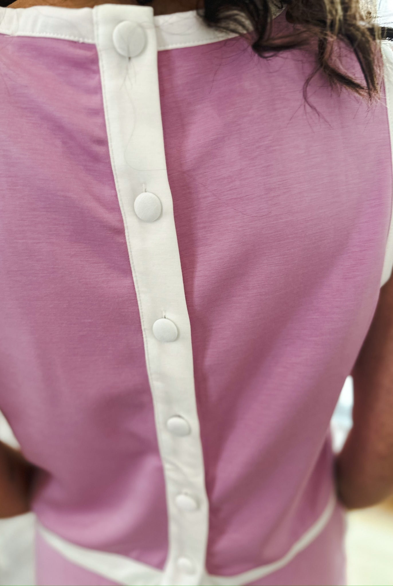 Entro Pink White Tank and Skirt Set - SET