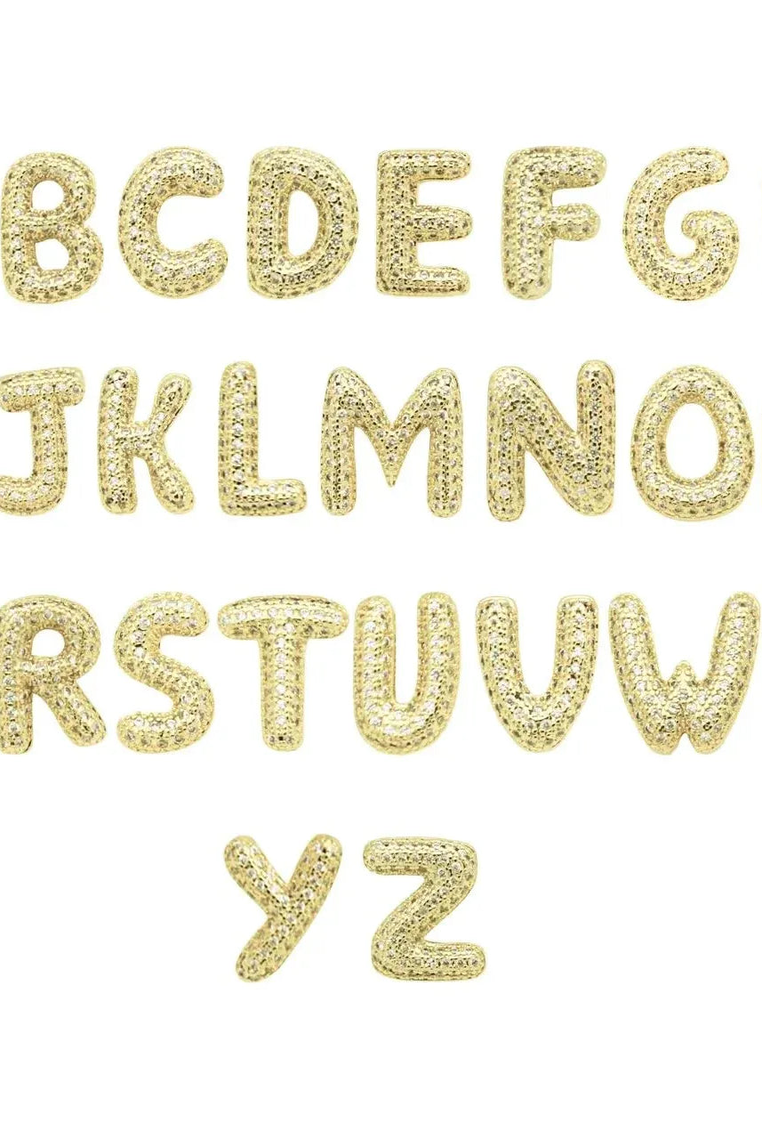EMORY GOLD INITIAL SLIDES WITH CZ’S
