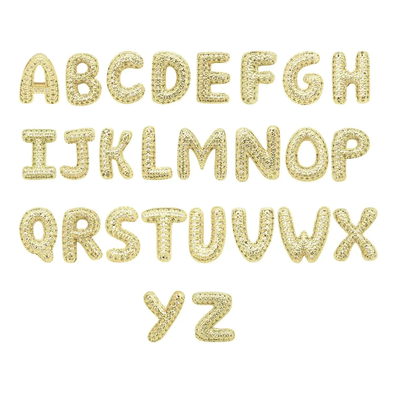 EMORY GOLD INITIAL SLIDES WITH CZ’S