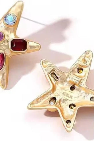 LINNY CO KARIS STARFISH STATEMENT EARRINGS - Earrings