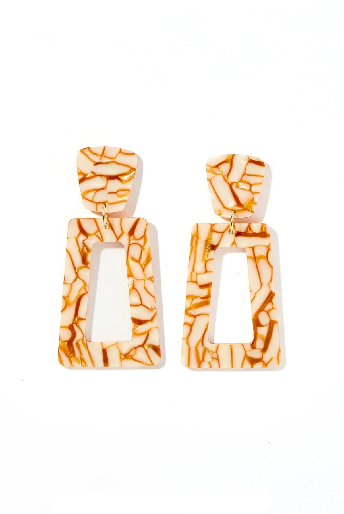 KENNEDY STATEMENT EARRINGS- DESERT SAND BY LINNY CO - Earrings