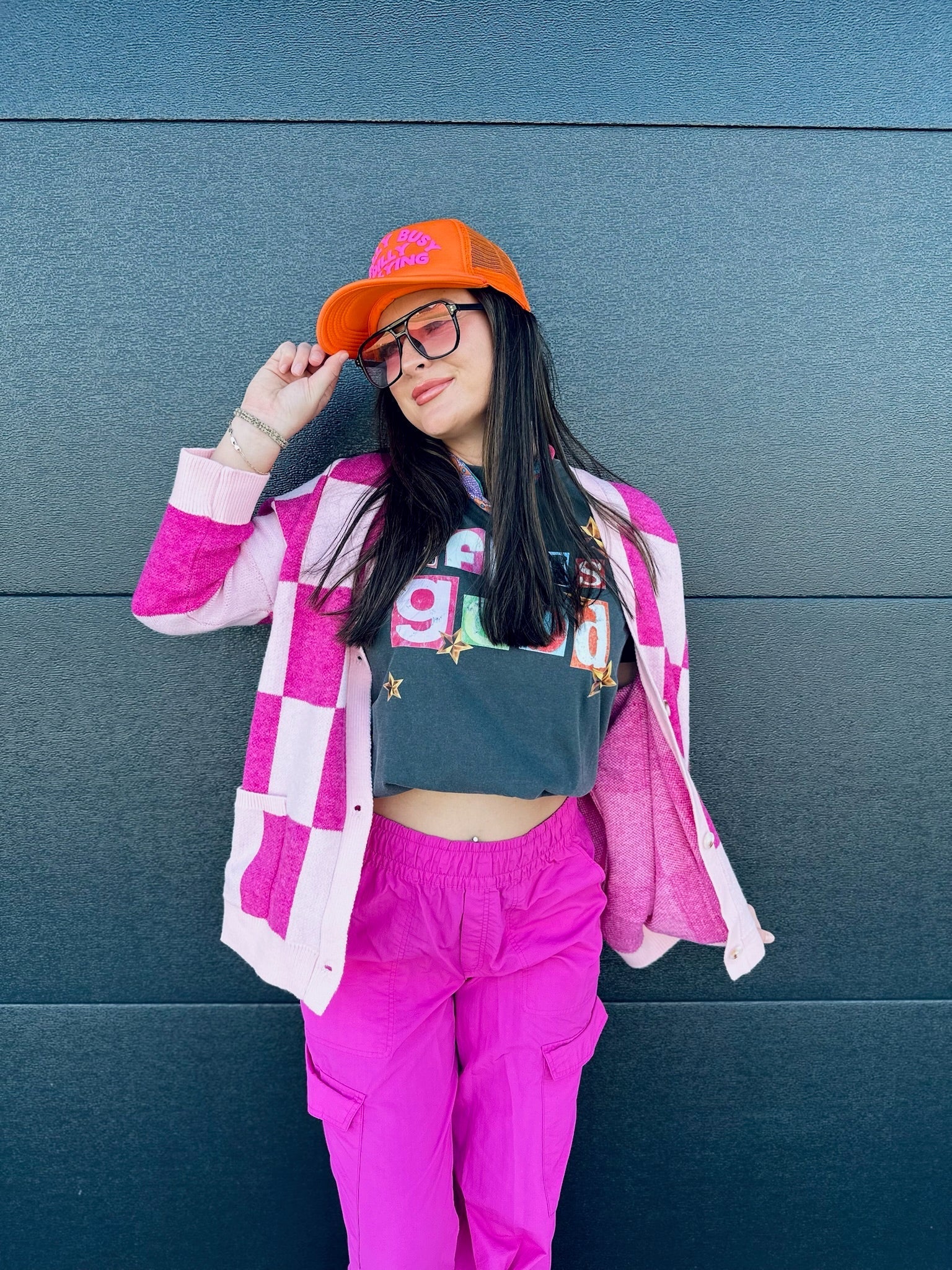 LIFE IS GOOD GRAPHIC TEE- CHARCOAL - Tops