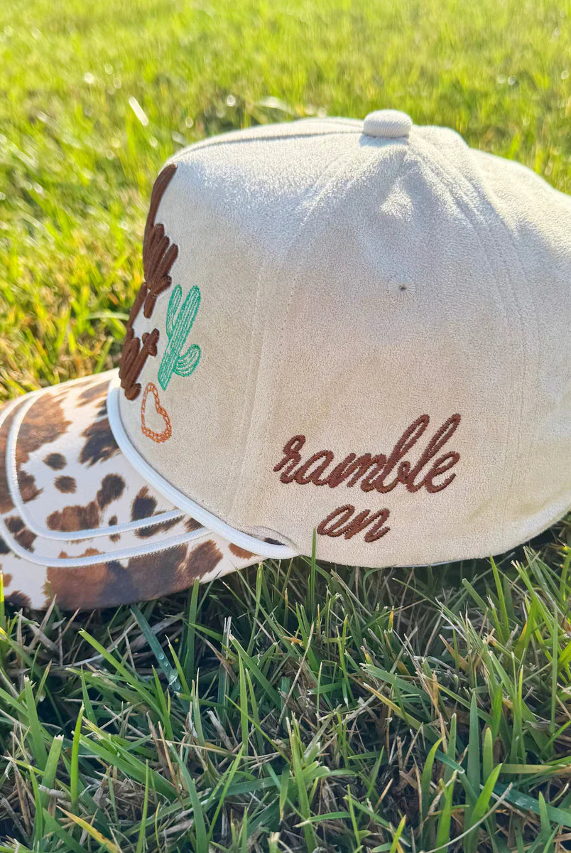 COWBOY TRUCKER HAT- POPPY AND PINE