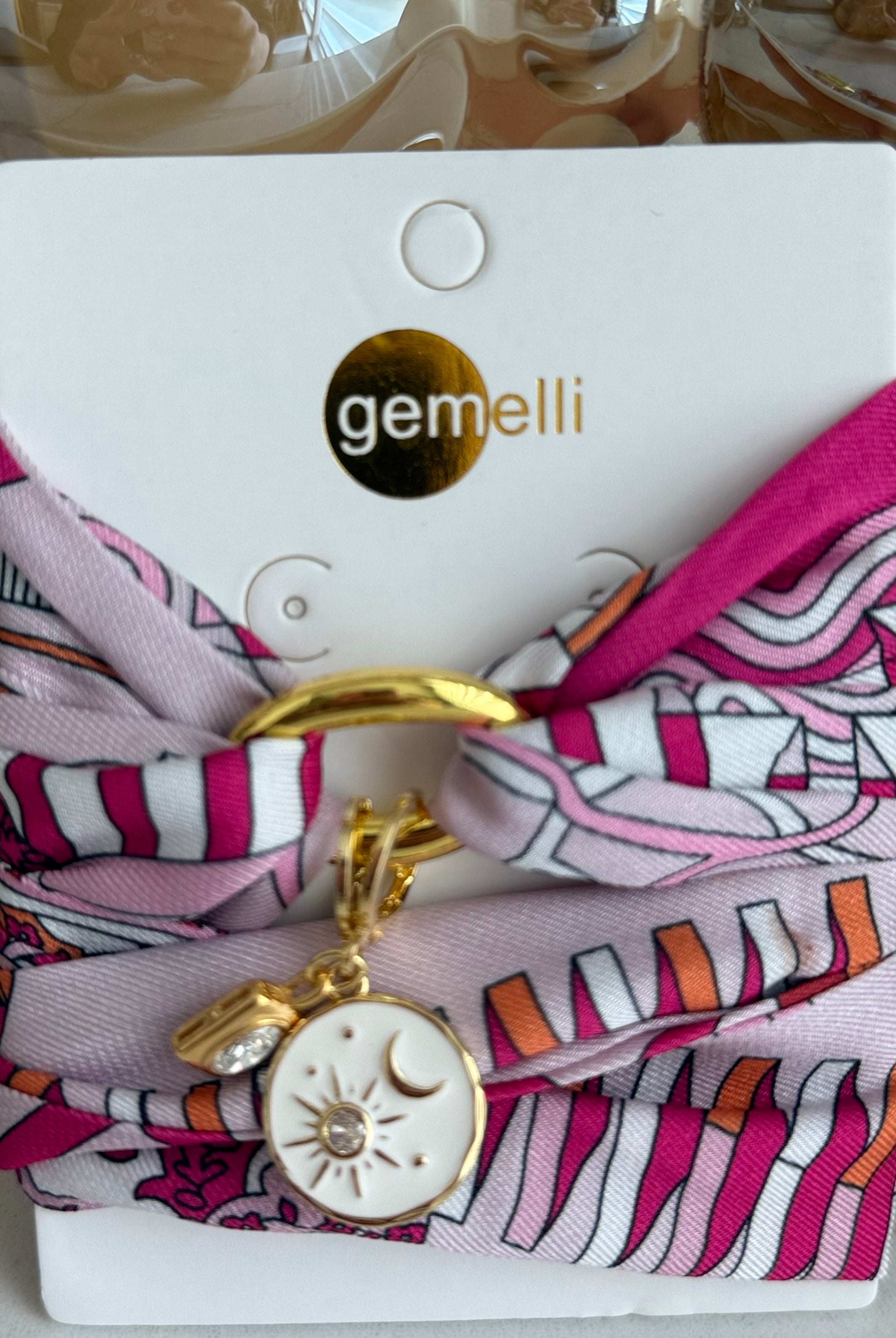 SCARF CHARM BRACELET - Pink - Bracelet