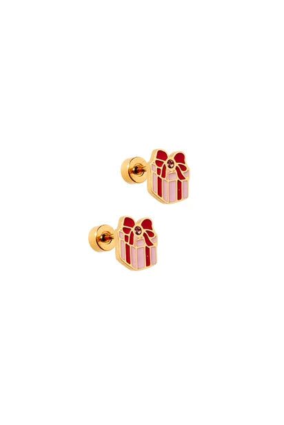 Screwback stud gift set-holiday, women's earrings from Aurea Lux Collective boutique in Lawton, OK, image 4 of 5
