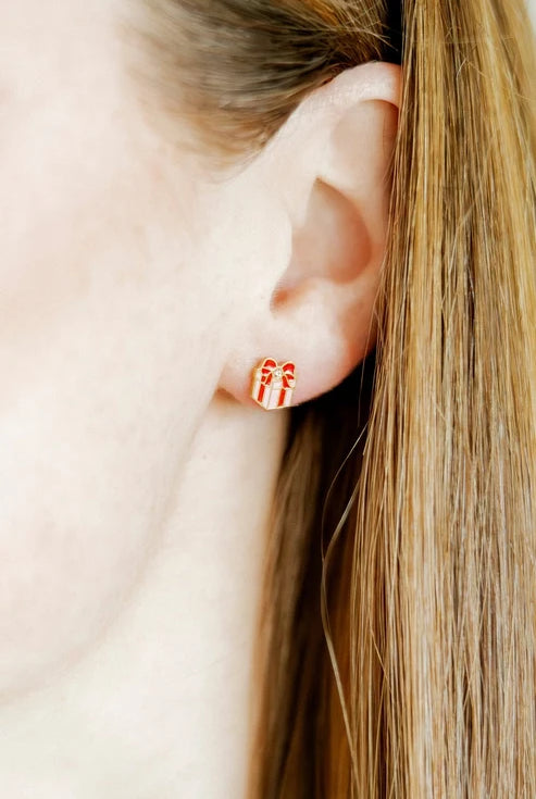Screwback stud gift set-holiday, women's earrings from Aurea Lux Collective boutique in Lawton, OK, image 5 of 5