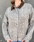 Oh Deer corduroy collar jacket, women's jacket from Aurea Lux Collective boutique in Lawton, OK, image 3 of 4