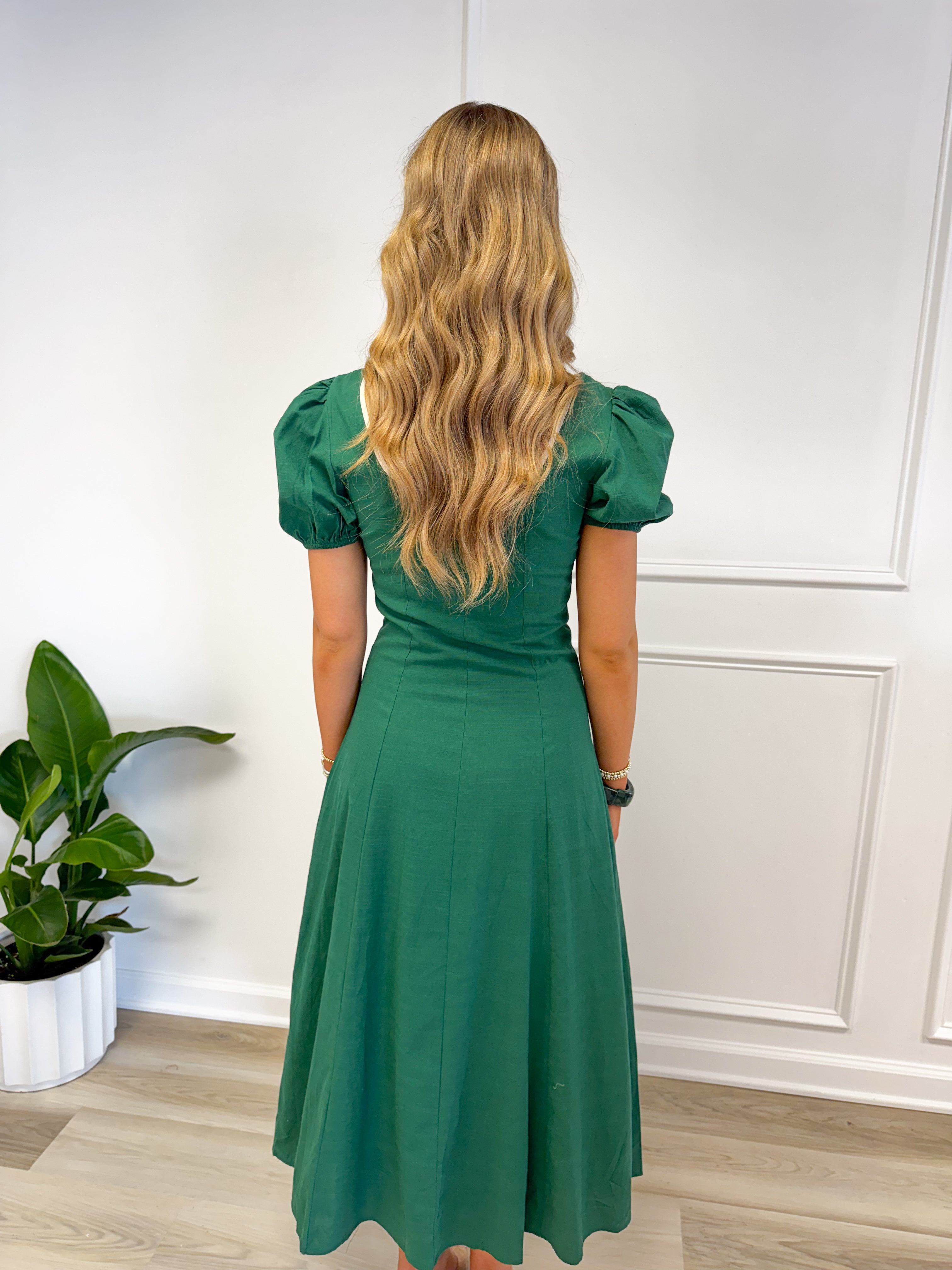 Green Ivy Lane dress, women's dress from Aurea Lux Collective boutique in Lawton, OK, image 3 of 4