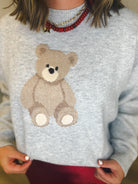 Teddy Bear Club Sweater – front view | Aurea Lux Collective