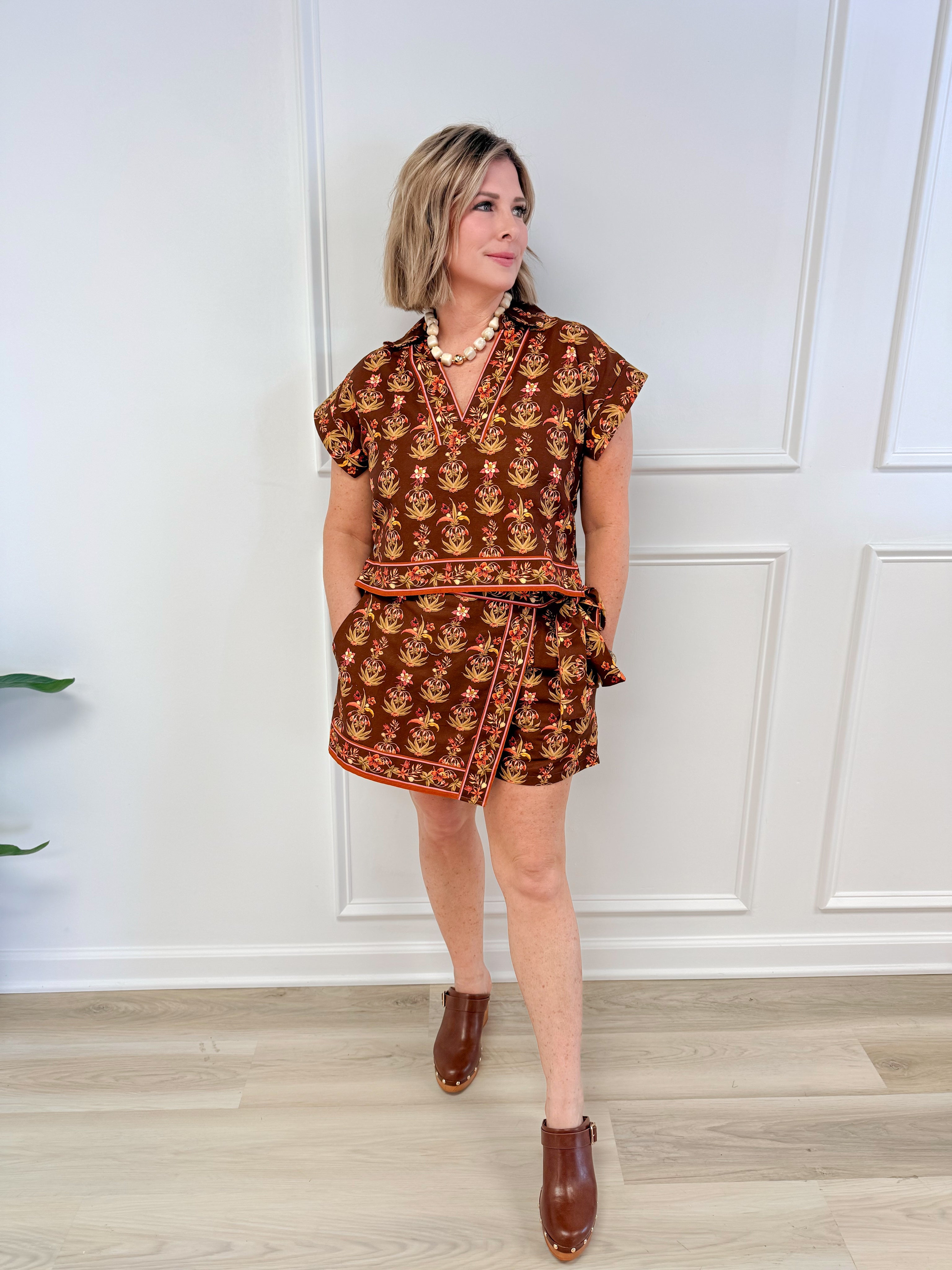 Autumn Muse skort, women's skirt from Aurea Lux Collective boutique in Lawton, OK, image 4 of 4