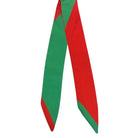 TWILLY SCARF- WEAR AS A BRACELET HEADBAND NECK OR BAG TIE - RED/GREEN