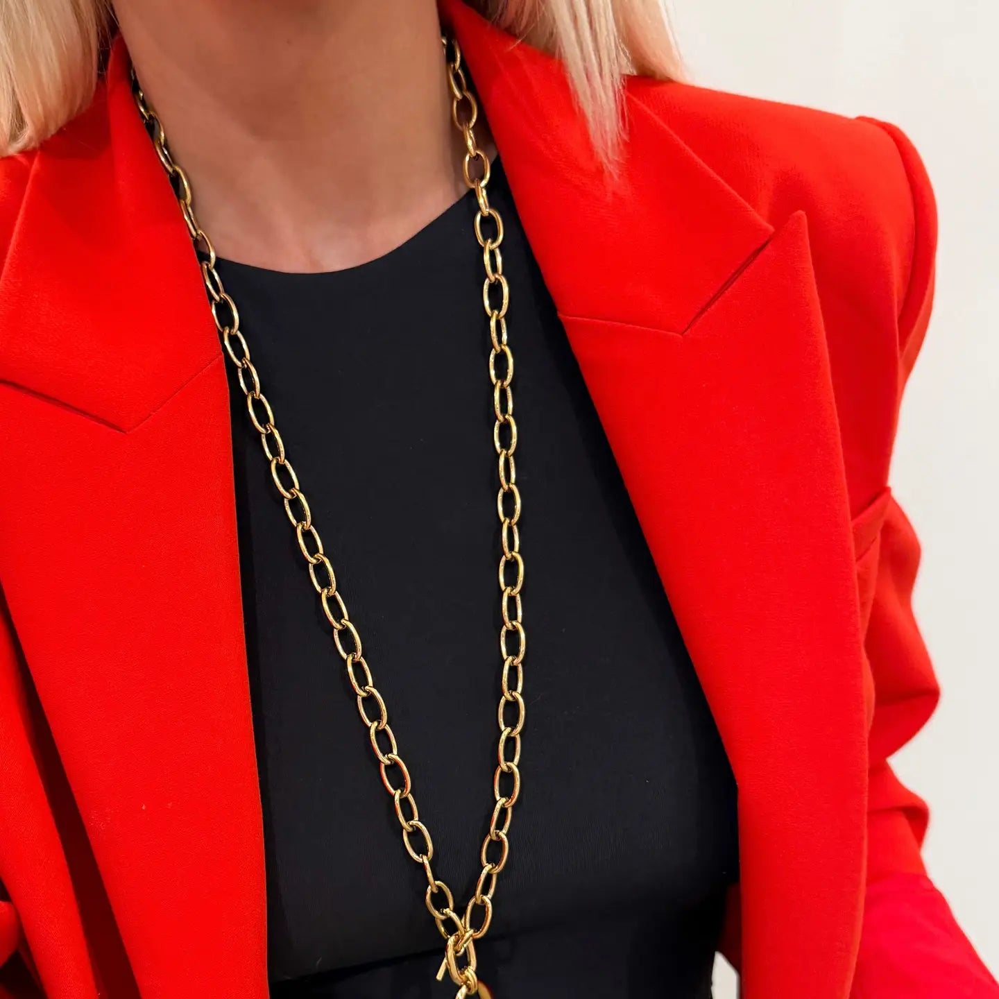 CHANDLER WRAPPED GOLD NECKLACE - Necklaces