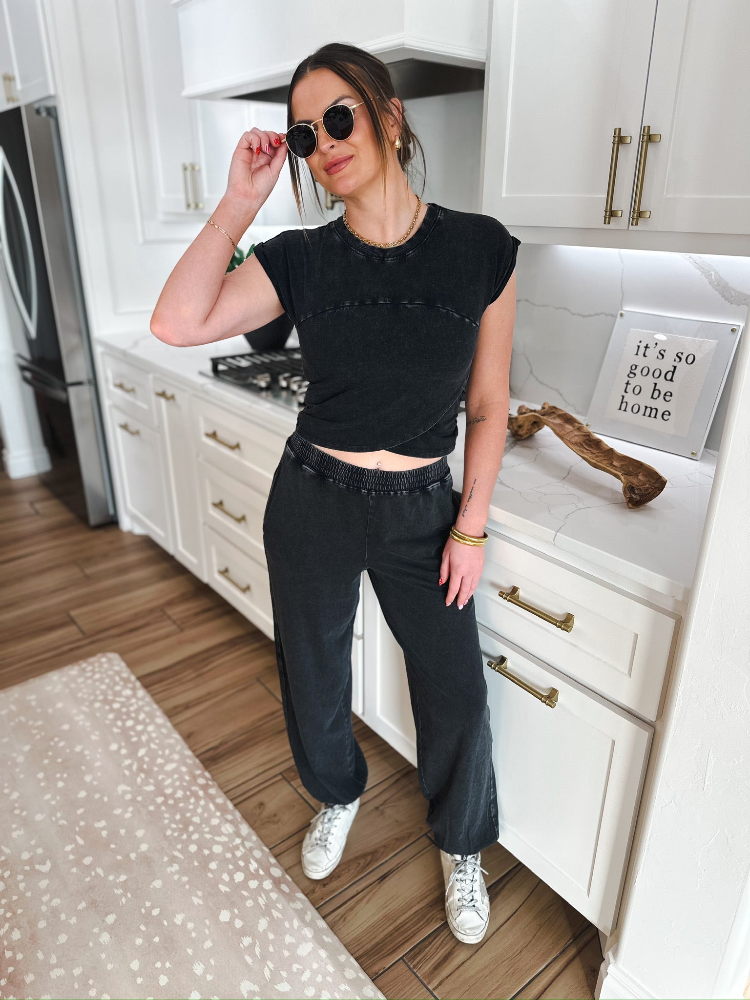 Double Zero Black Lounge Set - SET