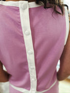 Entro Pink White Tank and Skirt Set - SET