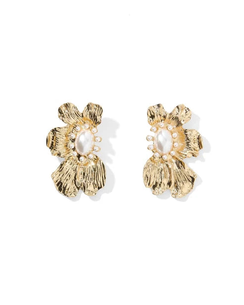 Francie statement earrings, women's earrings from Aurea Lux Collective boutique in Lawton, OK, image 1 of 2