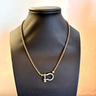 18K STAINLESS STEEL ROPE BUCKLE NECKLACE - Necklaces