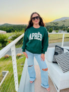 HUNTER GREEN APRES SKI SWEATSHIRT - Tops
