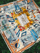 MULTI PRINT COLORFUL NECK SCARF