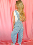 Peach Love Polka Dot Barrel Overalls - Romper