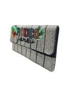 RODEO JUNKIE BEADED CLUTCH- HANDCRAFTED WESTERN STYLE WITH BOLD BEAD DESIGN